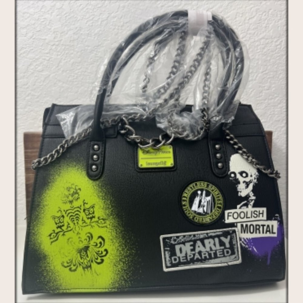 NWT's Loungefly x Disney Wickedly Haunted Mansion Crossbody Bag - Picture 16 of 16